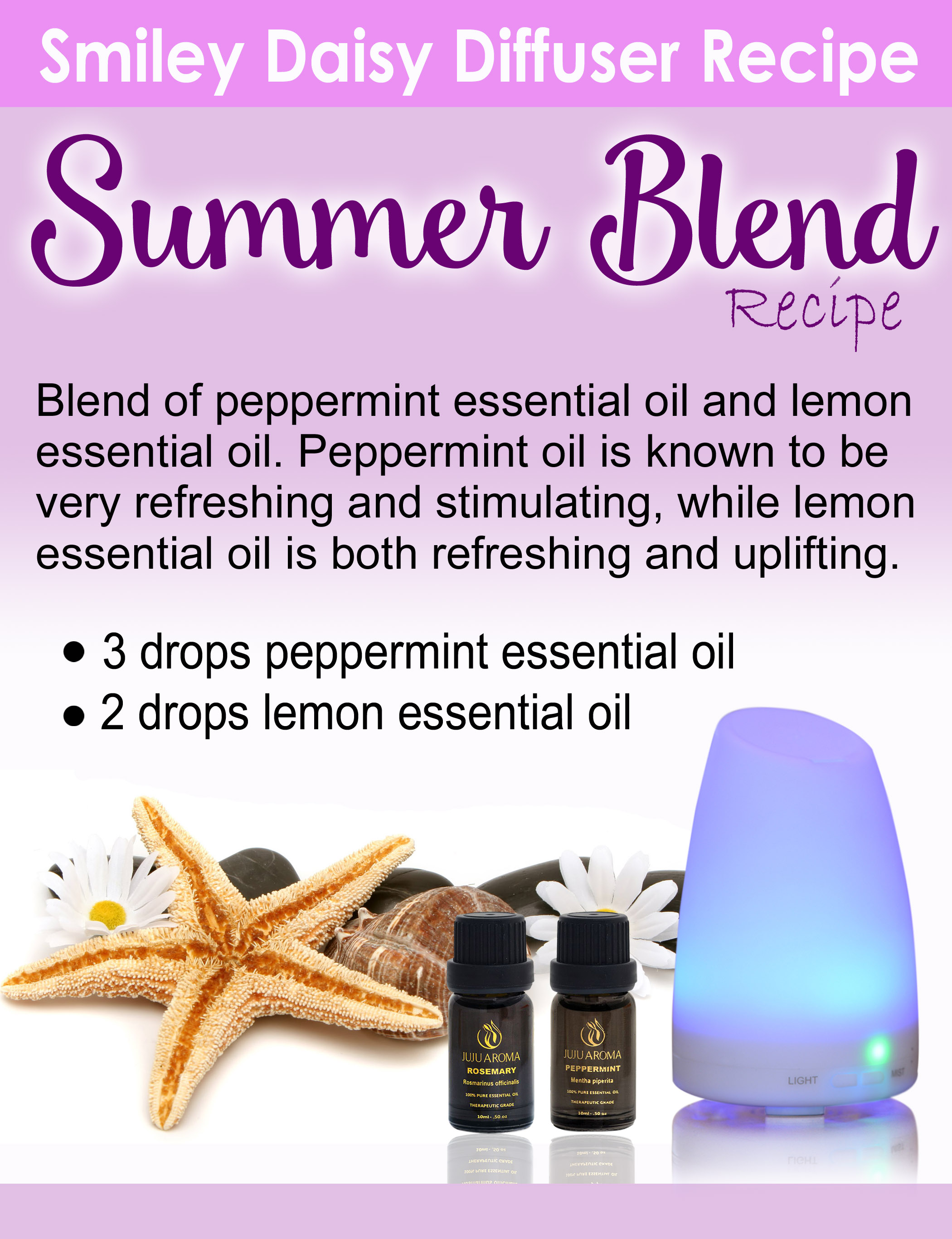 The Best Summer Essential Oil Recipes For Your Diffuser Smiley Daisy